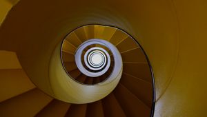 Preview wallpaper staircase, spiral, steps, architecture, construction