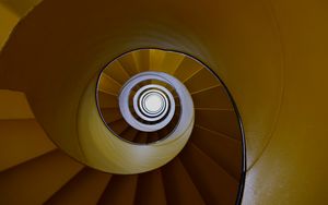 Preview wallpaper staircase, spiral, steps, architecture, construction