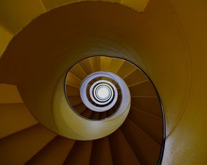 Preview wallpaper staircase, spiral, steps, architecture, construction