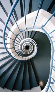 Preview wallpaper staircase, spiral, swirling, structure