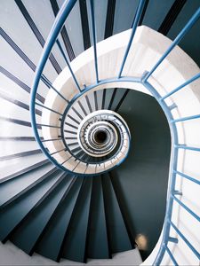 Preview wallpaper staircase, spiral, swirling, structure