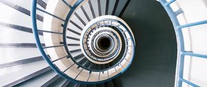 Preview wallpaper staircase, spiral, swirling, structure