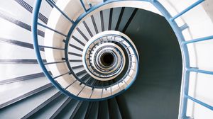 Preview wallpaper staircase, spiral, swirling, structure