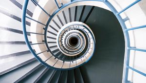 Preview wallpaper staircase, spiral, swirling, structure