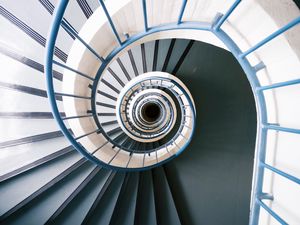 Preview wallpaper staircase, spiral, swirling, structure