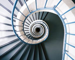 Preview wallpaper staircase, spiral, swirling, structure