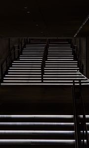 Preview wallpaper staircase, steps, backlight, dark