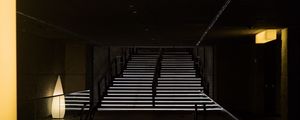 Preview wallpaper staircase, steps, backlight, dark