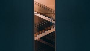 Preview wallpaper staircase, steps, facade, building