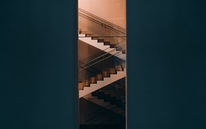 Preview wallpaper staircase, steps, facade, building