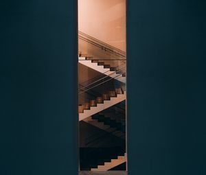Preview wallpaper staircase, steps, facade, building