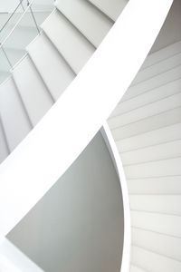 Preview wallpaper staircase, white, architecture, minimalism