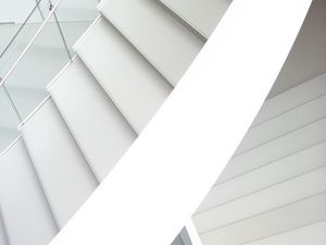 Preview wallpaper staircase, white, architecture, minimalism