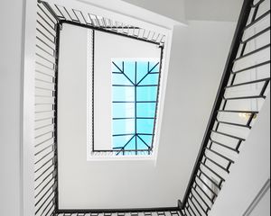 Preview wallpaper staircase, window, minimalism, white, architecture