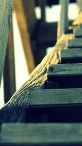 Preview wallpaper staircase, wood, sky