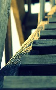 Preview wallpaper staircase, wood, sky