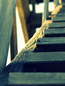 Preview wallpaper staircase, wood, sky