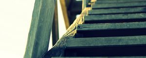 Preview wallpaper staircase, wood, sky