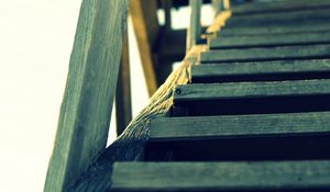 Preview wallpaper staircase, wood, sky