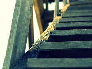 Preview wallpaper staircase, wood, sky