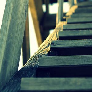 Preview wallpaper staircase, wood, sky