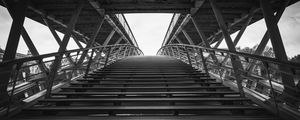 Preview wallpaper stairs, architecture, construction, bw