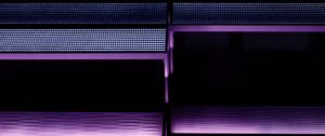 Preview wallpaper stairs, backlight, neon, purple, texture