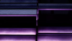 Preview wallpaper stairs, backlight, neon, purple, texture