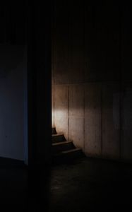 Preview wallpaper stairs, corridor, dark