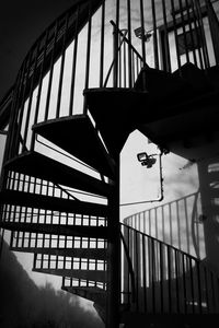 Preview wallpaper stairs, corridor, shadow, bw