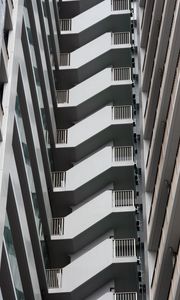 Preview wallpaper stairs, facade, architecture, balconies