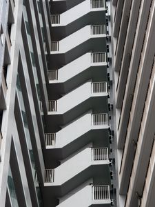 Preview wallpaper stairs, facade, architecture, balconies