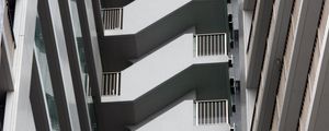 Preview wallpaper stairs, facade, architecture, balconies