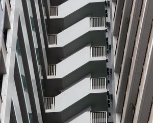 Preview wallpaper stairs, facade, architecture, balconies