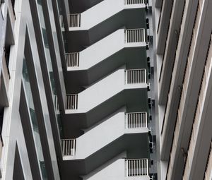 Preview wallpaper stairs, facade, architecture, balconies