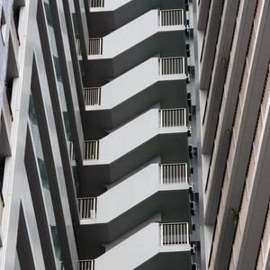 Preview wallpaper stairs, facade, architecture, balconies