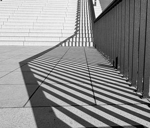 Preview wallpaper stairs, geometry, minimalism, architecture, lines, black and white
