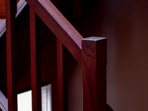 Preview wallpaper stairs, railings, wooden, brown