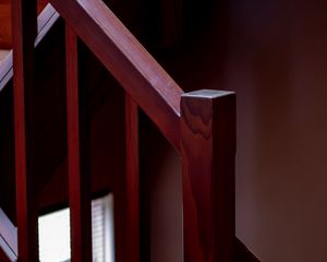 Preview wallpaper stairs, railings, wooden, brown