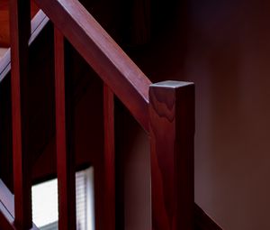 Preview wallpaper stairs, railings, wooden, brown