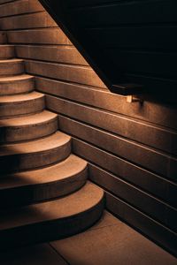 Preview wallpaper stairs, rise, light, brown