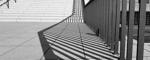 Preview wallpaper stairs, shadows, lines, edges, bw, 3d