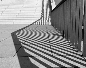 Preview wallpaper stairs, shadows, lines, edges, bw, 3d