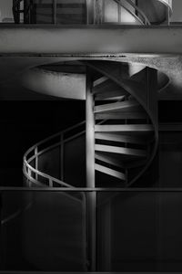 Preview wallpaper stairs, spiral, bw, steps