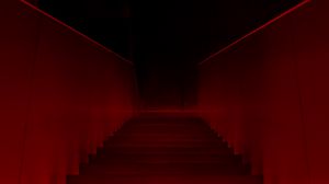 Preview wallpaper stairs, steps, backlight, dark