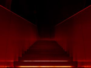 Preview wallpaper stairs, steps, backlight, dark