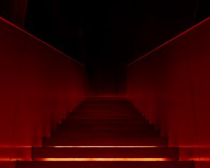 Preview wallpaper stairs, steps, backlight, dark