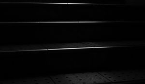 Preview wallpaper stairs, steps, bw, black, dark