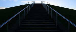 Preview wallpaper stairs, steps, dark, bottom view