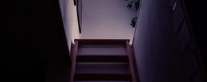 Preview wallpaper stairs, steps, room, dark